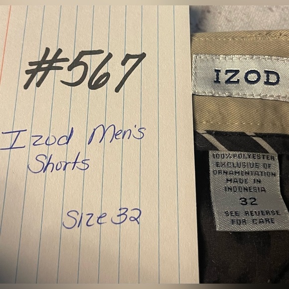 Izod Shorts, Men's, Size 32, Khaki - Picture 3 of 3